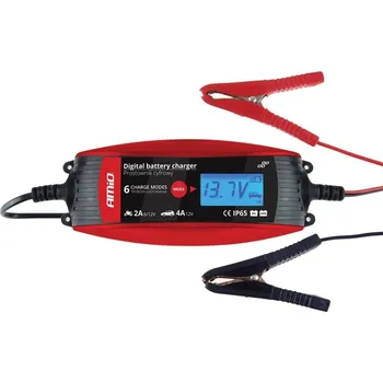 Nabíječka autobaterie AMiO Nabíječka auto / moto digitální 6V/12V - 2A/4A - DVL DBC-4A AM02088