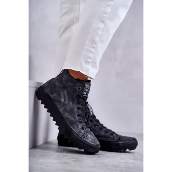 Dámské tenisky Dámské Tenisky Big Star Vysoké Zateplené GG274070 Barva: Černá, Velikost: 37