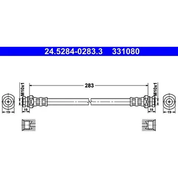 Brzdová hadice Brzdová hadice ATE 24.5284-0283.3