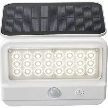 Venkovní osvětlení Rabalux 77090 FLAXTON - LED solární nástěnné svítidlo s pohybovým čidlem, 7W, 700lm, 4000K, IP54 (Venkovní solární svítidlo nejen nad vchodové dveře)