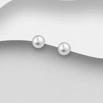 Náušnice Prstýnkárna DOT 3mm Stříbrné náušnice "pecky" kuličky průměr 3mm, zapínání na puzetku AG925 ≤ 0,2 g