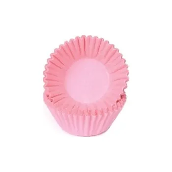 Party dekorace Cukrářské košíčky - Pastelově Růžové (2,5 x 1,9 cm)