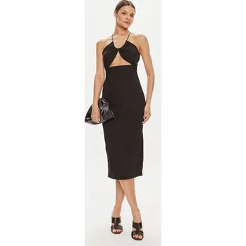 Dámské šaty Calvin Klein Jeans Koktejlové šaty J20J223514 Černá Slim Fit L