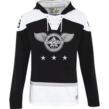 Pánská mikina Pánská mikina CCM Monochrome Jersey Hoodie Black L