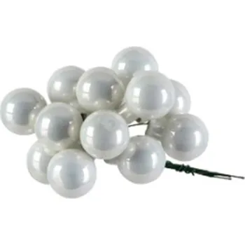 Vánoční dekorace Skleněné kouličky na drátku 371540