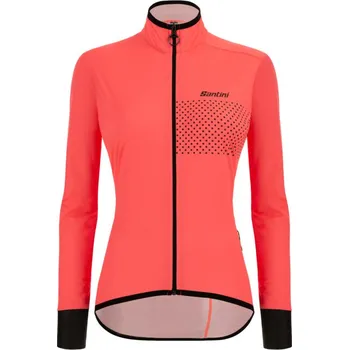 Cyklistická bunda Dámská bunda SANTINI Guard Nimbus Orange - M