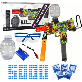 Dětská zbraň Export Pistole na gelové kuličky UZI Automatická Joker 208C-4