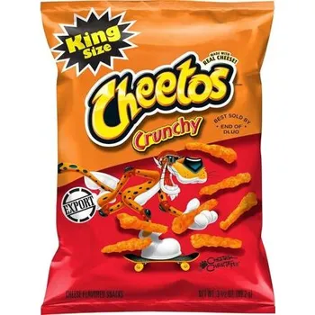 Chips Cheetos Crunchy King Size kukuřičný snack s příchutí sýru 99,2 g