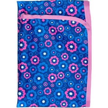 Přebalovací podložka Bobánek Přebalovací podložka - Modré květiny 75 x 75 cm