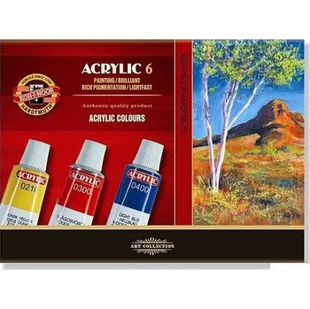 Vodová barva Souprava barvy 162701/6 akrylové 16 ml