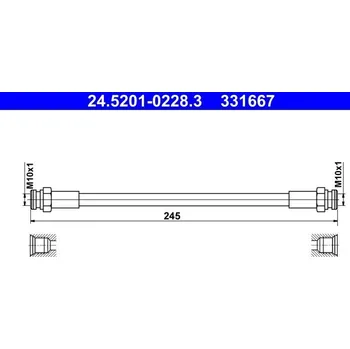 Brzdová hadice Brzdová hadice ATE 24.5201-0228.3