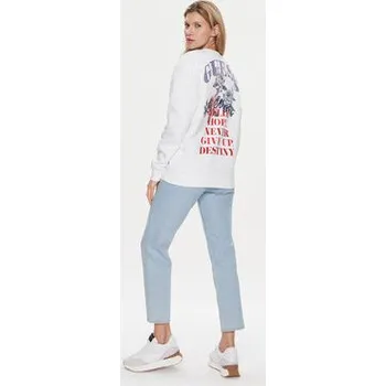 Pánská mikina Guess Mikina Destiny W4RQ10 K9Z21 Bílá Regular Fit XL