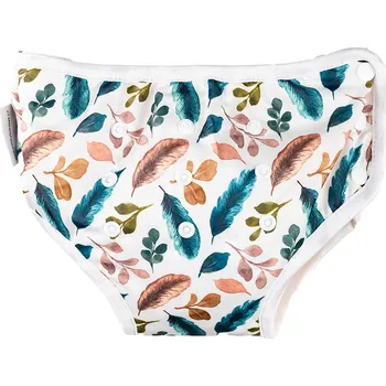 Plenkové kalhoty Bobánek Tréninkové kalhotky - Bílá pírka