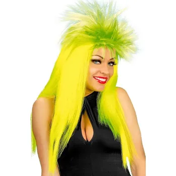 Karnevalová paruka Paruka Hardrock Barva: žlutá
