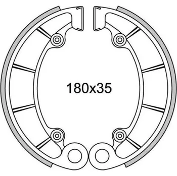 Brzdová destička brzdové obložení (standardní materiál) NEWFREN (2 ks v balení) HONDA VT 1100 C Shadow 1988-1995
