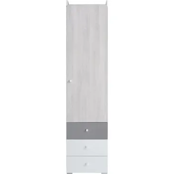 Komoda Skříňka CM4 | COMO, bílá / dub wilton bílý / šedá