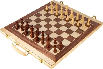 Šachy Legler Small Foot Kufřík na šachy a vrhcáby