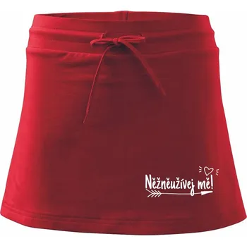 Dámská sukně Něžněužívej mě! - Sportovní sukně - two in one - XS ( Červená )