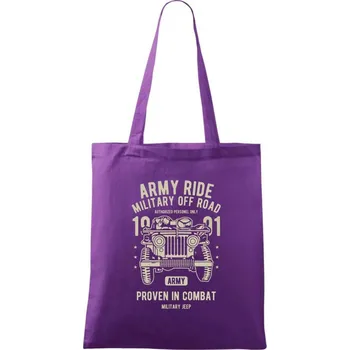 Army Ride - Taška bavlněná - 42 x 38 cm ( Fialová )