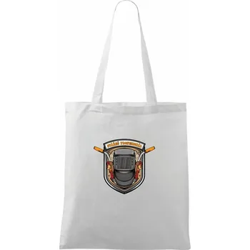 Nákupní taška Svářeč profesionál - Taška bavlněná - 42 x 38 cm ( Bílá )