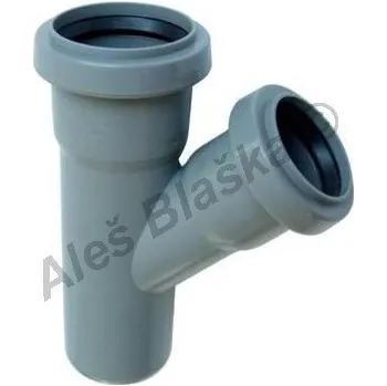 kanalizace HTEA odbočka redukovaná 45° (HT kanalizační odpadní systém) - 50/40 HT45OR