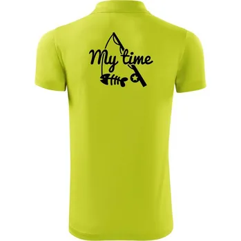 Pánská košile Rybaření - My time - Polokošile Victory sportovní (dresovina) - 3XL ( Limetková )