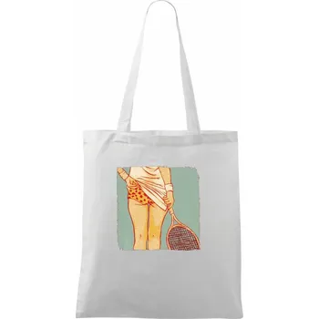 Nákupní taška Tenis is sexy 2 - Taška bavlněná - 42 x 38 cm ( Bílá )