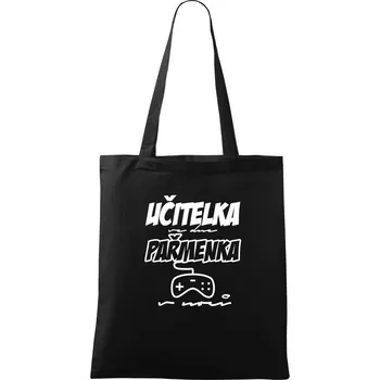 Učitel/učitelka ve dne, pařmen/pařmenka v noci - Taška bavlněná - 42 x 38 cm ( Černá )