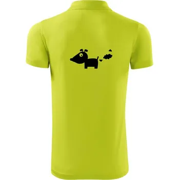 Pánská košile Prdící pes - Polokošile Victory sportovní (dresovina) - XL ( Limetková )