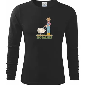 Chlapecké tričko BIO farmář - Triko dětské Long Sleeve - 122 cm/6 let ( Černá )