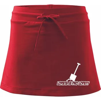 Dámské oblečení Lopata je pro lopaty - Sportovní sukně - two in one - XL ( Červená )