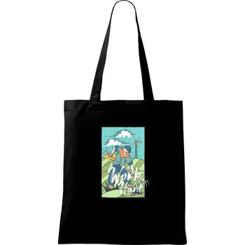 Nákupní taška Work Hard Farm - Taška bavlněná - 42 x 38 cm ( Černá )