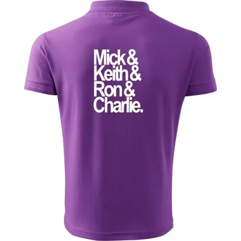 Pánská košile Mick Keith Ron Charlie - Polokošile pánská Pique Polo 203 - 2XL ( Fialová )