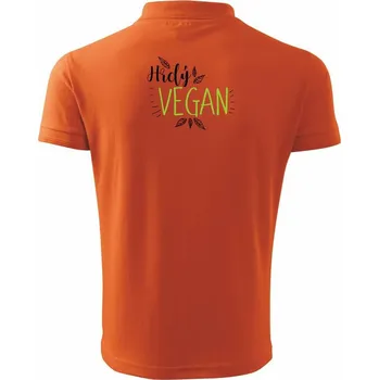Pánská košile Hrdý vegan - Polokošile pánská Pique Polo 203 - 4XL ( Oranžová )