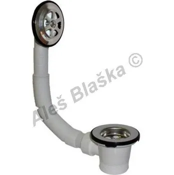 Sifon PlastBrno - ČR | EV12000 Vanový výtokový ventil, přepad (sifon k vaně) - 6/4" EV12000