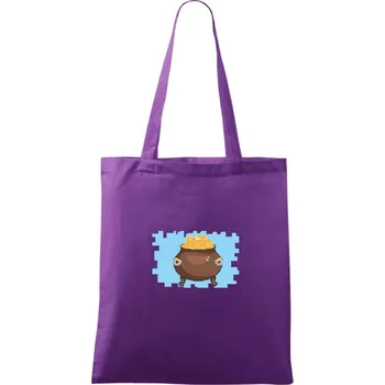 Gamer - stará hra - hrnec zlata - Taška bavlněná - 42 x 38 cm ( Fialová )