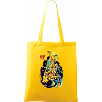 Tetování ryba - Taška bavlněná - 42 x 38 cm ( Žlutá )
