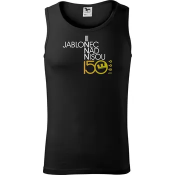 Pánské termoprádlo Jablonec nad Nisou 150 let - Oslavuji svoje město - Tílko pánské Core - 2XL ( Černá )