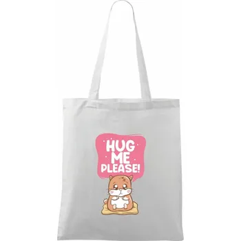 Morče - hug me please - Taška bavlněná - 42 x 38 cm ( Bílá )