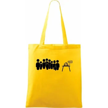 Fronta na máslo - Taška bavlněná - 42 x 38 cm ( Žlutá )