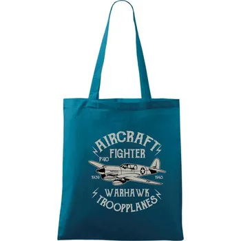 Nákupní taška Warhawk - Taška bavlněná - 42 x 38 cm ( Petrolejová )
