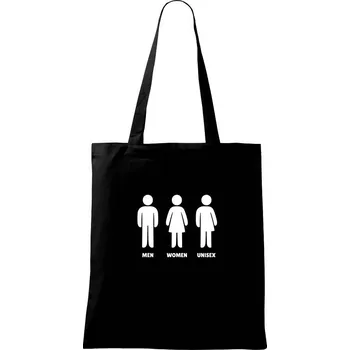 Man Woman Unisex - Taška bavlněná - 42 x 38 cm ( Černá )