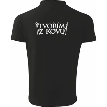 Pánská košile Tvořím z kovu - Polokošile pánská Pique Polo 203 - 2XL ( Černá )