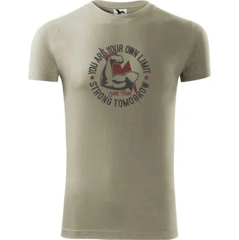 Pánské tričko Own limit - Viper FIT - Pánské zůžené tričko - 2XL ( Light khaki )