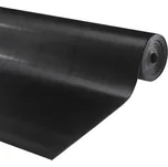 Černá gumová průmyslová protiskluzová rohož FLOMA Alfa - délka 10 m, šířka 100 cm, výška 0,3 cm - 81715384