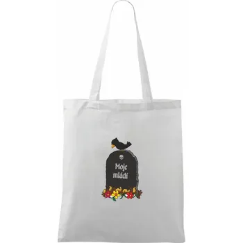 Moje mládí - Taška bavlněná - 42 x 38 cm ( Bílá )