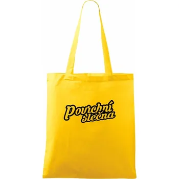 Povrchní slečna - Taška bavlněná - 42 x 38 cm ( Žlutá )
