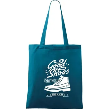 Good Shoes - Taška bavlněná - 42 x 38 cm ( Petrolejová )