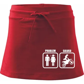 Dámská sukně Problem - Freestyle - Sportovní sukně - two in one - XS ( Červená )