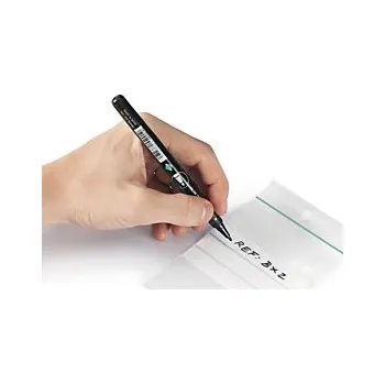 Sáček na potraviny Uzavíratelný ZIP sáček 230x320mm, popisovatelný, 50% recyklovaný, materiál LDPE, tloušťka 100µm | RAJA - Balení po 0 ks